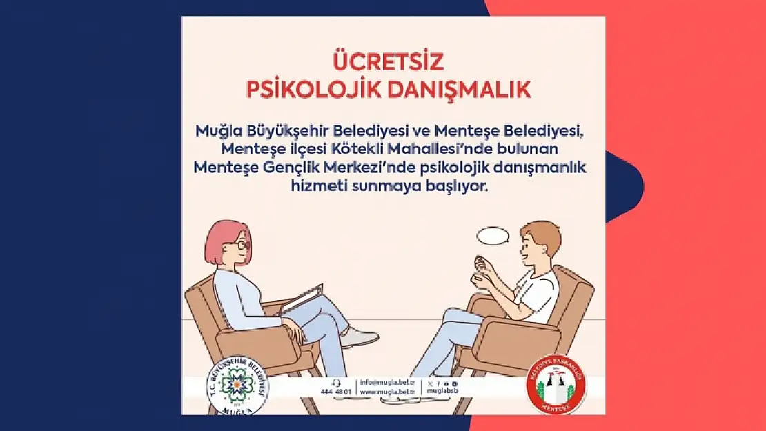 Muğla Büyükşehir Belediyesi Ücretsiz Psikolojik Danışmanlık Hizmeti Veriyor