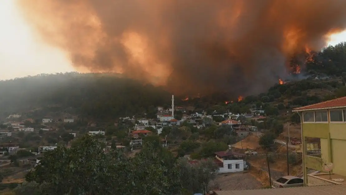 Muğla'da alevler dakikalar içerisinde böyle yayıldı