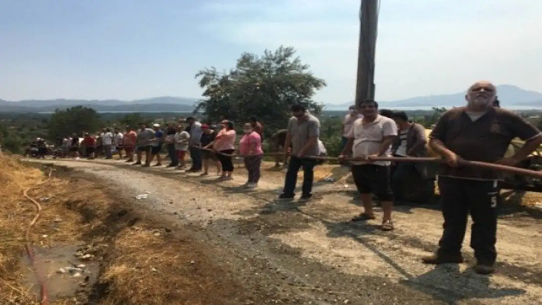 Muğla'da alevler yeniden yükselmeye başladı, vatandaşlar seferber oldu