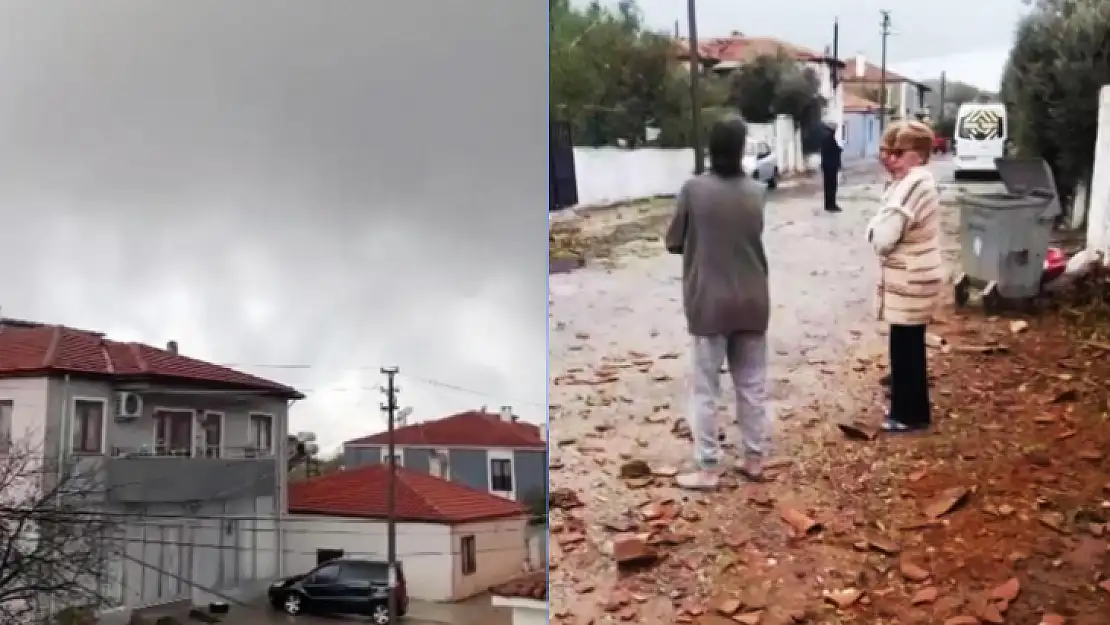 Muğla'da dolu, yağmur, fırtına sonrası hortum