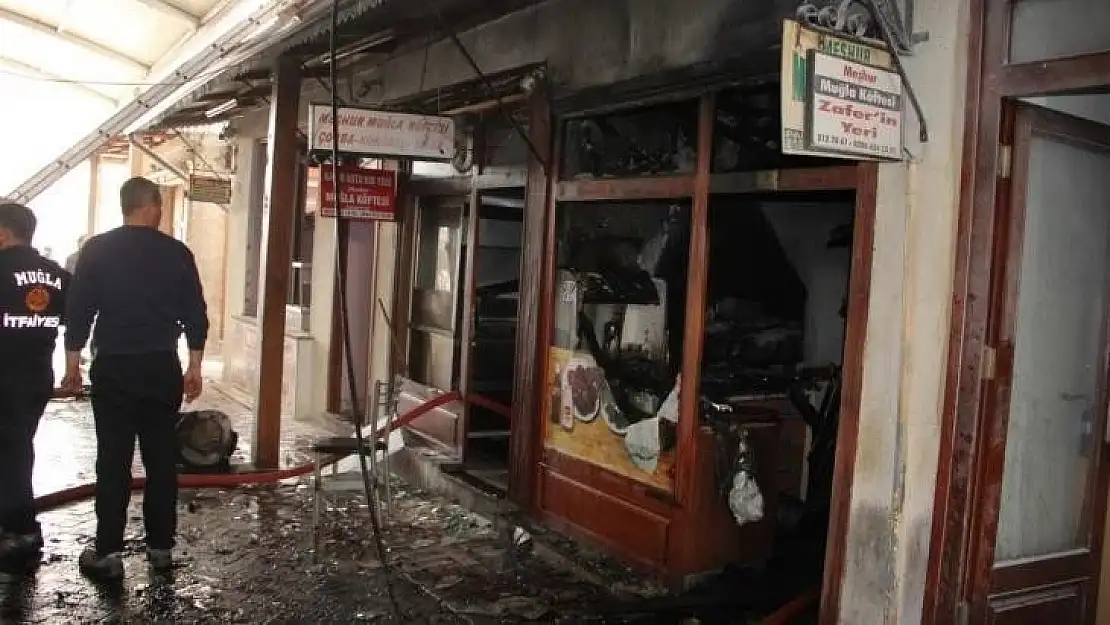 Muğla'da köftecide çıkan yangın söndürüldü