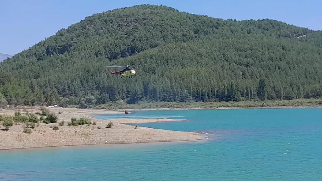 Muğla'daki orman yangınını söndürme çalışmaları devam ediyor