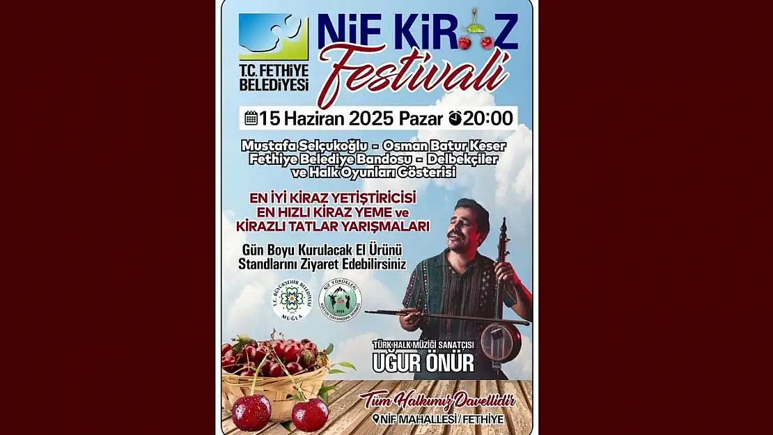 Nif Kiraz Festivali 15 Haziran'da!