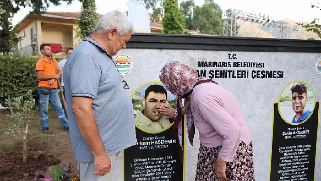 Orman şehitleri adına hayrat çeşmesi yapıldı