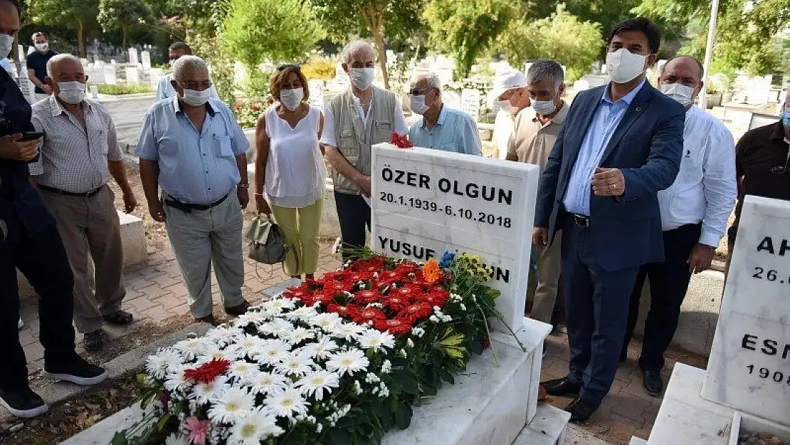 ÖZER OLGUN MEZARI BAŞINDA ANILDI