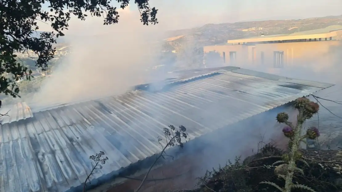 Patlayan tüp, korku dolu anlar yaşattı