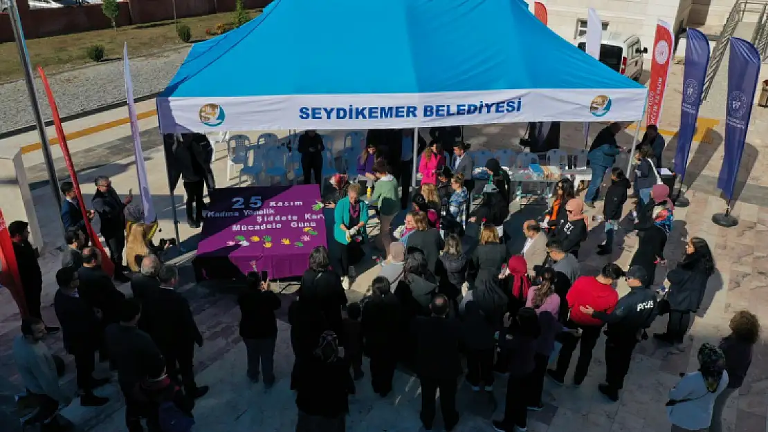 Seydikemer'de Kadına Yönelik Şiddete Karşı Yürüdüler