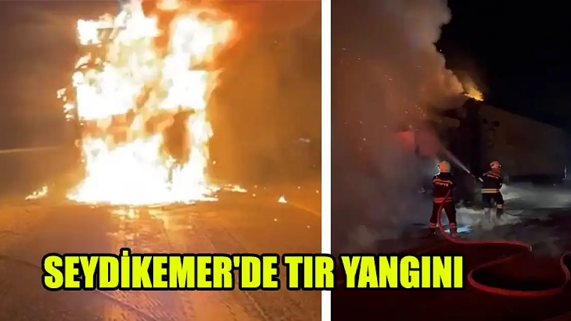 Seydikemer'de Tır Yangını