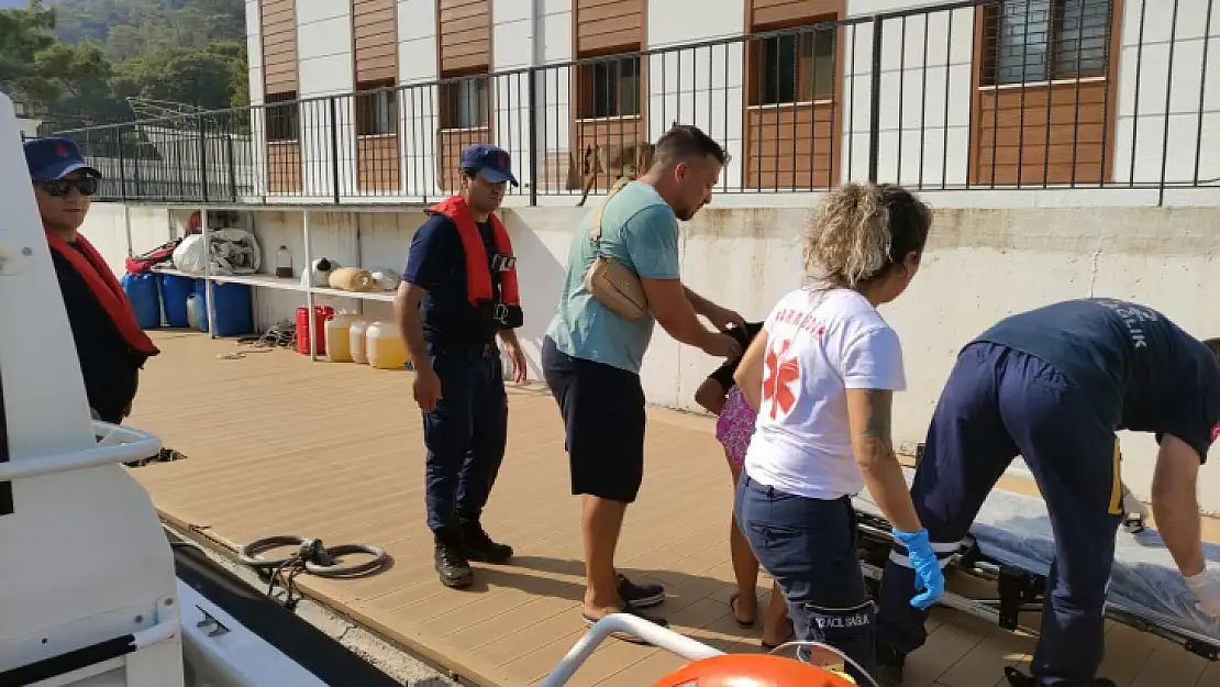 Teknede yaralanan vatandaşın tıbbi tahliyesi gerçekleştirildi