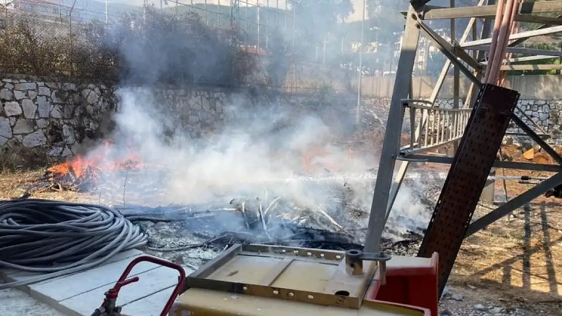 Trafo merkezindeki yangın büyümeden söndürüldü