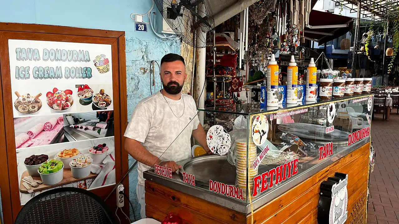 Fethiye'de Tava Dondurma Revaçta