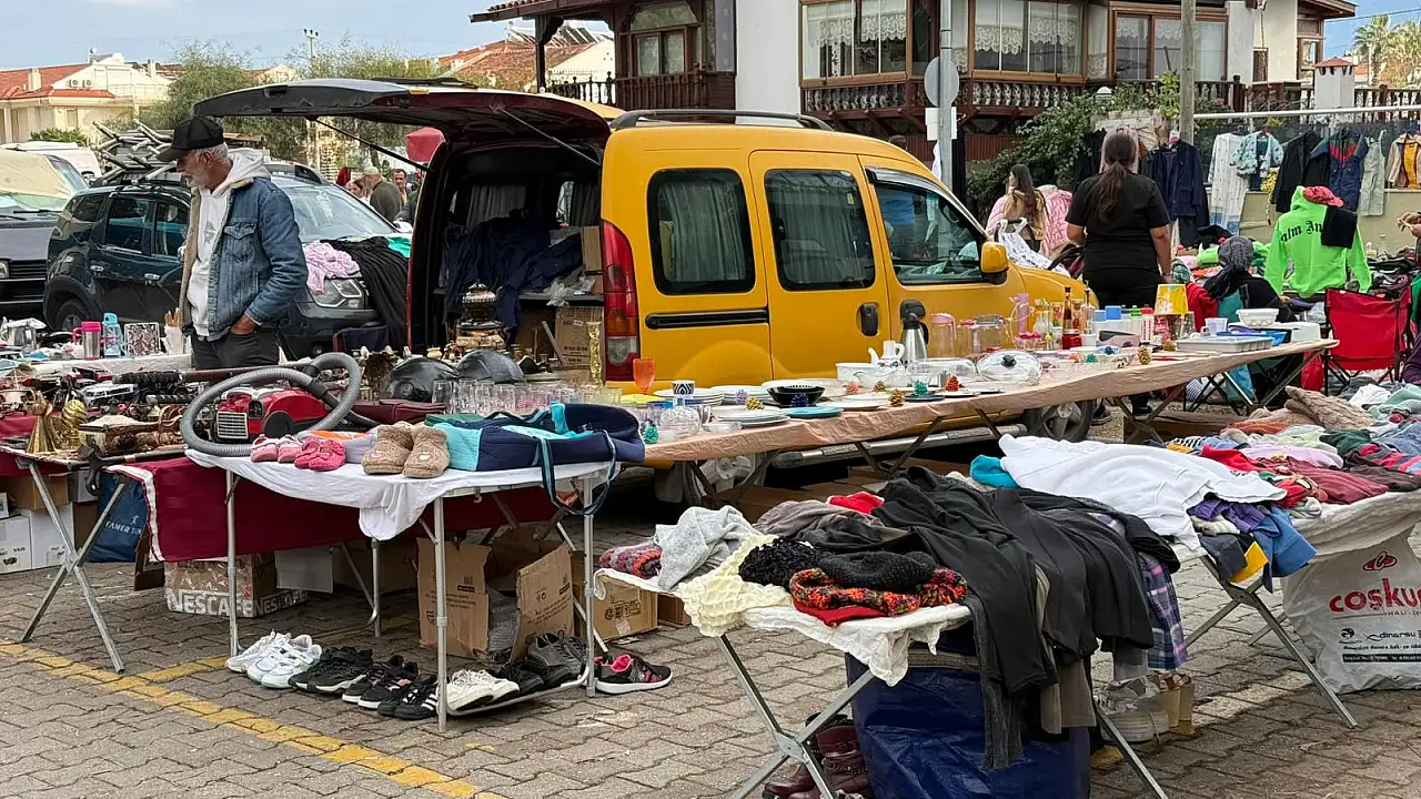 Fethiye'de ikinci el pazarı Çalış'ta kuruldu