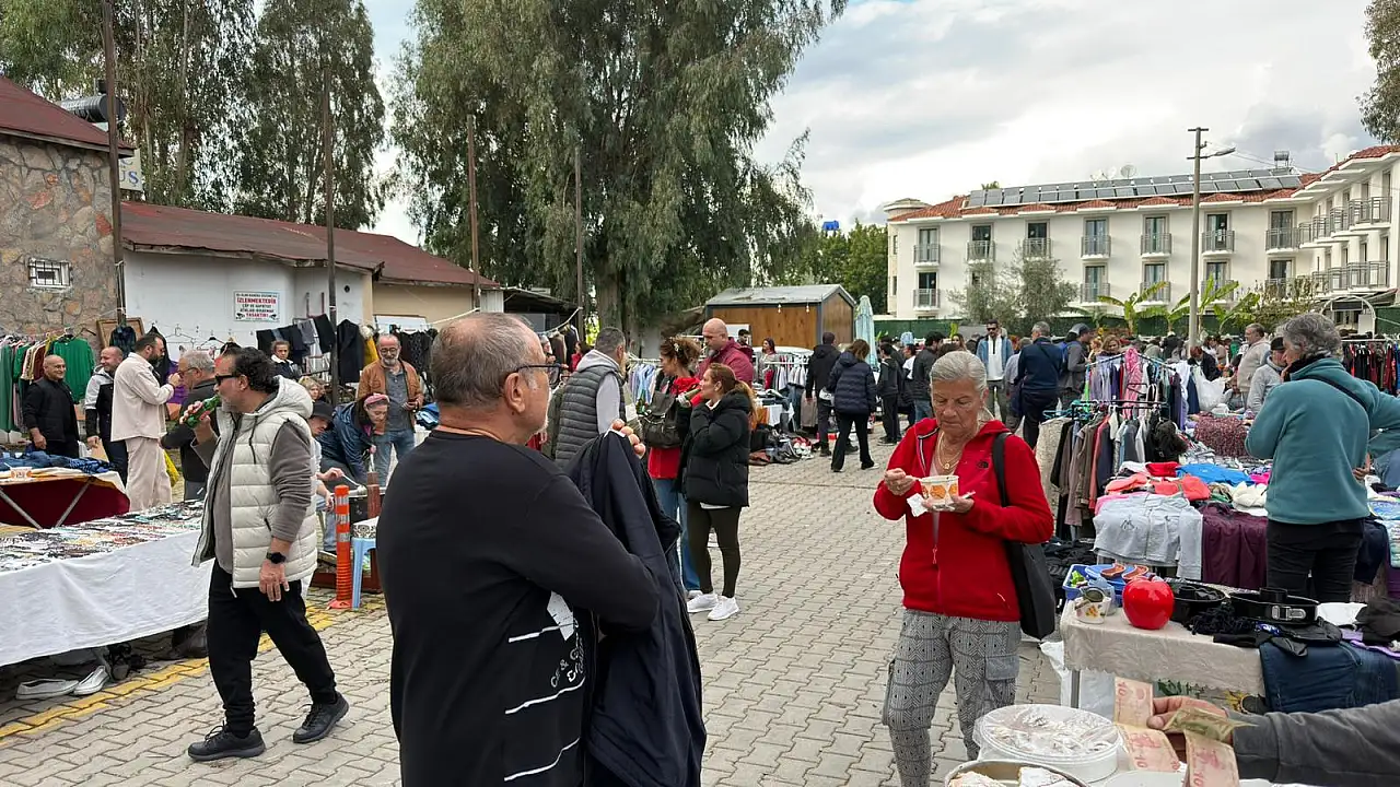 Fethiye'de ikinci el pazarı Çalış'ta kuruldu