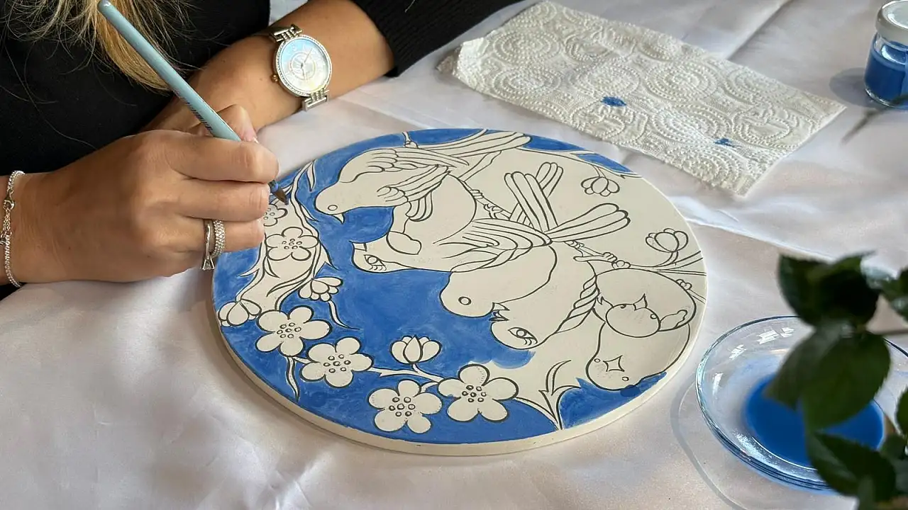 Fethiye'de çini sanatıyla zamana iz