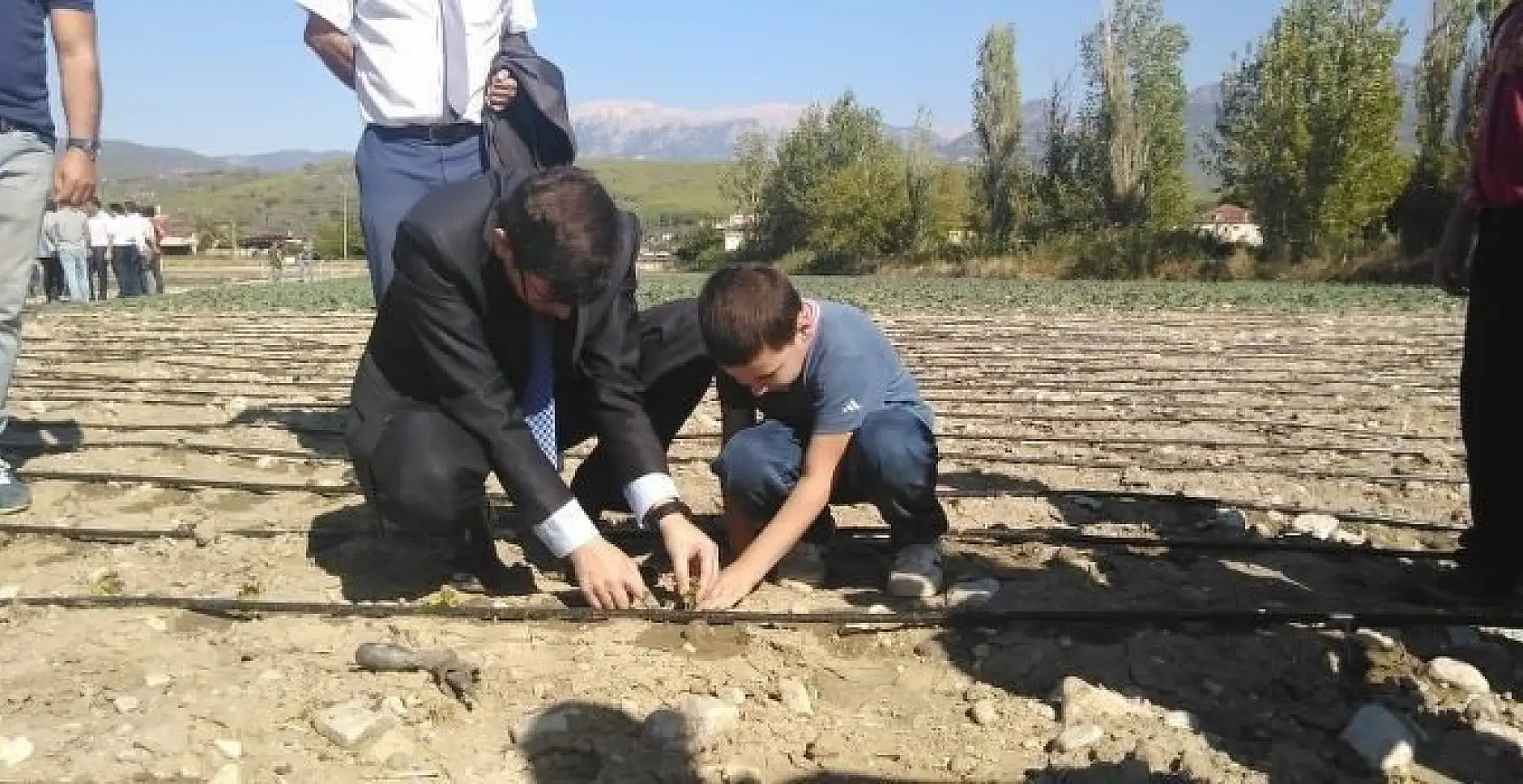 Özel çocukların toprağa dokunma sevinci