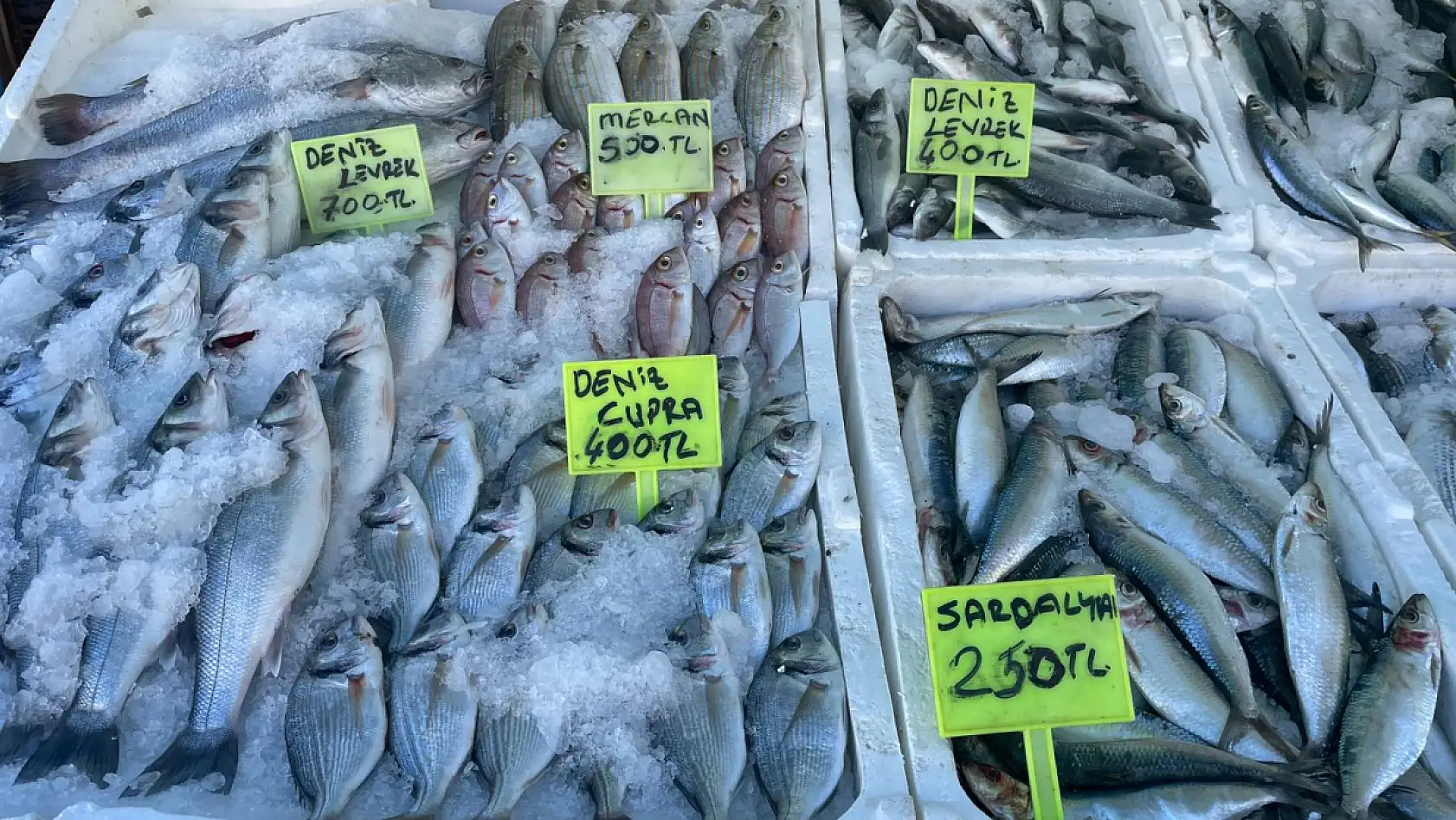 Fethiye Patlangıç Pazarı'nda taze balık keyfi