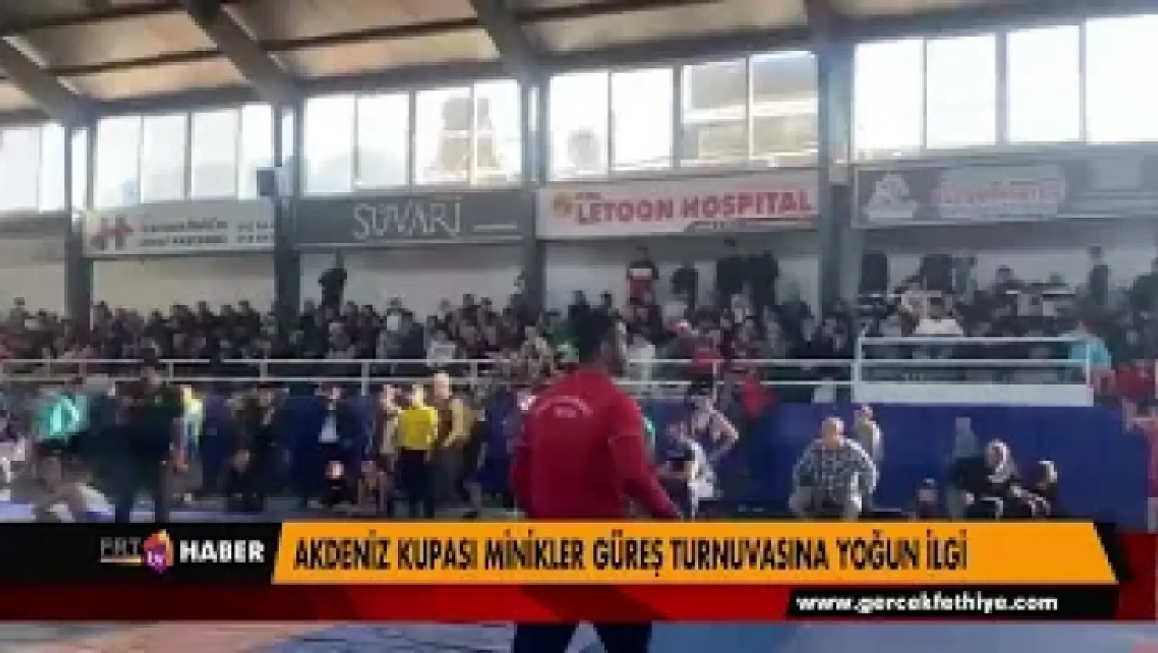 AKDENİZ KUPASI MİNİKLER GÜREŞ TURNUVASINA YOĞUN İLGİ