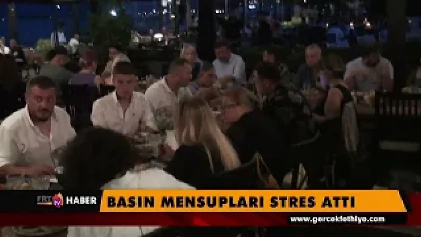 Basın mensupları stres attı