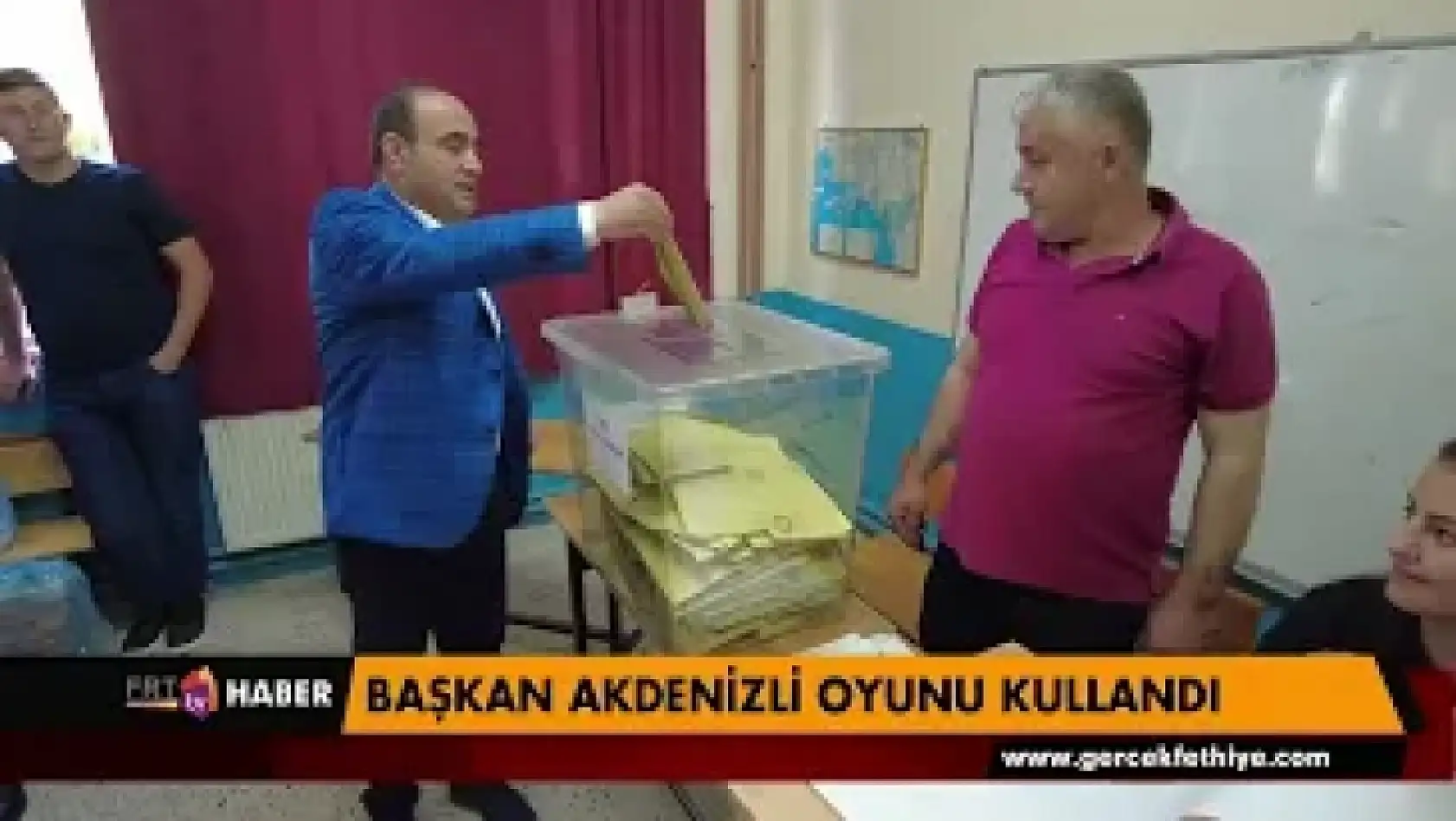 Başkan Akdenizli oyunu kullandı