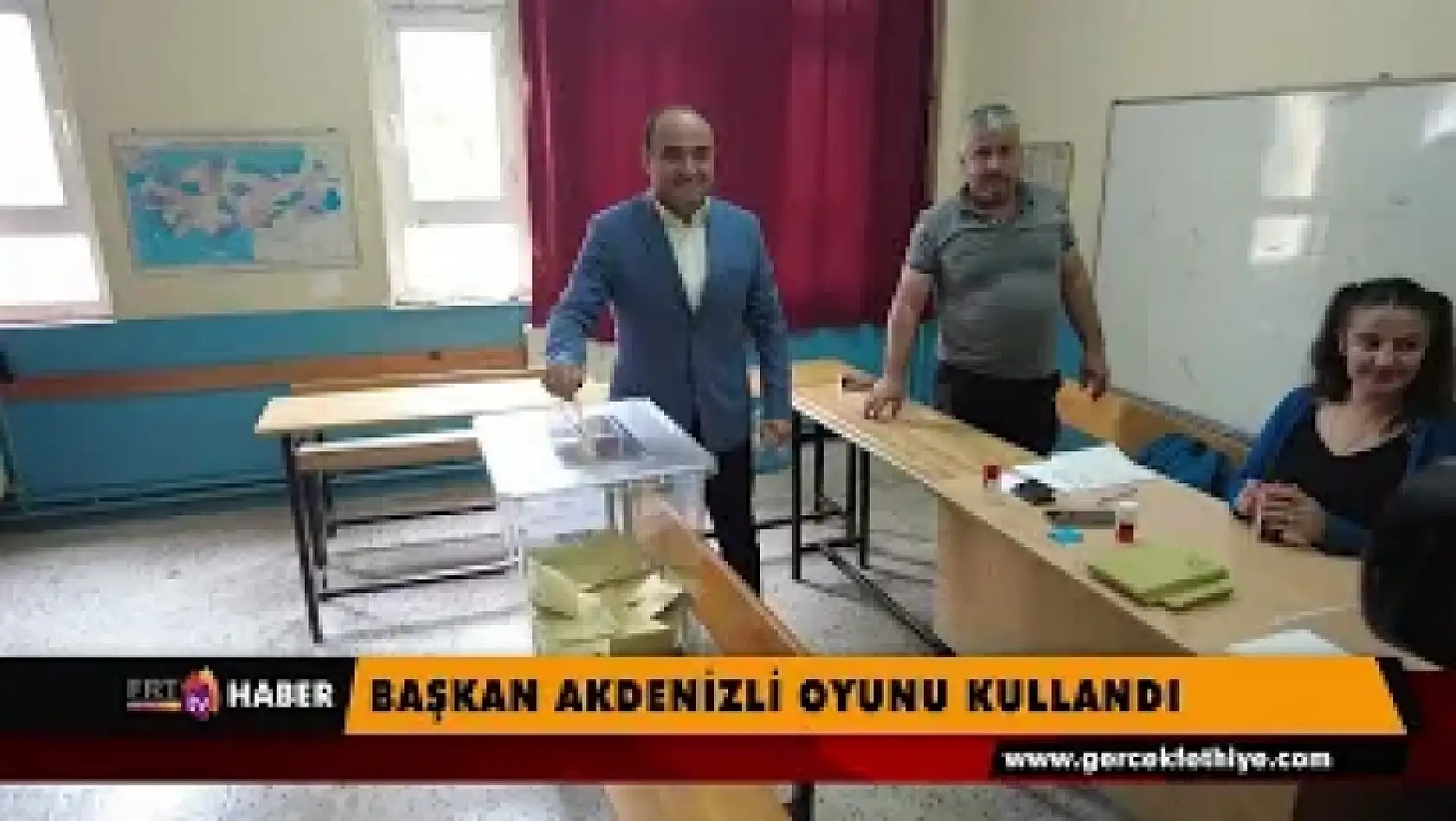 Başkan Akdenizli oyunu kullandı