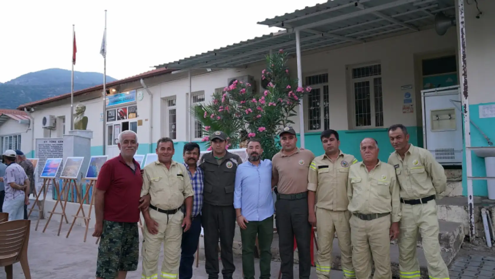 Beşkaza yangınlara karşı tek yürek!