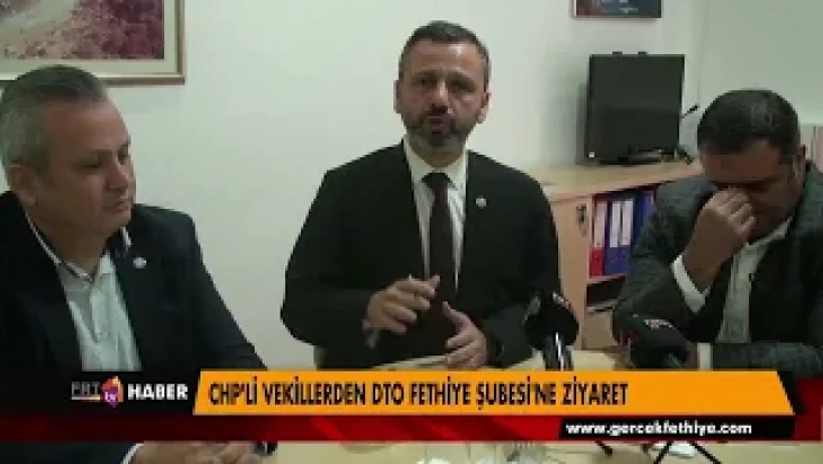 CHP'Lİ VEKİLLERDEN DTO FETHİYE ŞUBESİ'NE ZİYARET