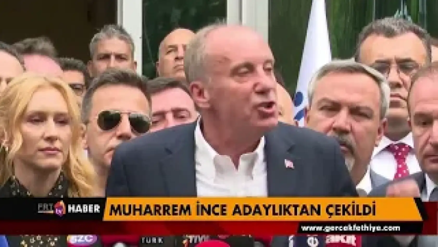 Cumhurbaşkanı Adayı Muharrem İnce adaylıktan çekildi
