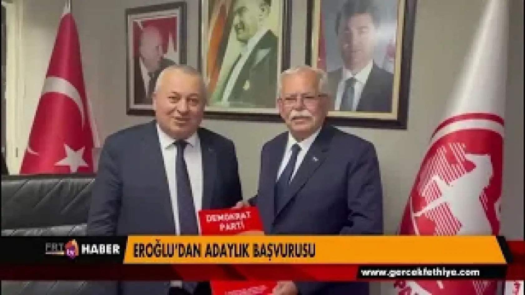 EROĞLU'DAN ADAYLIK BAŞVURUSU