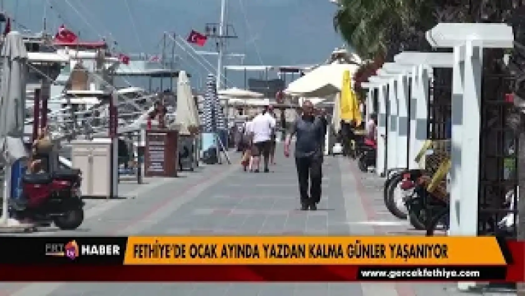 FETHİYE'DE OCAK AYINDA YAZDAN KALMA GÜNLER YAŞANIYOR