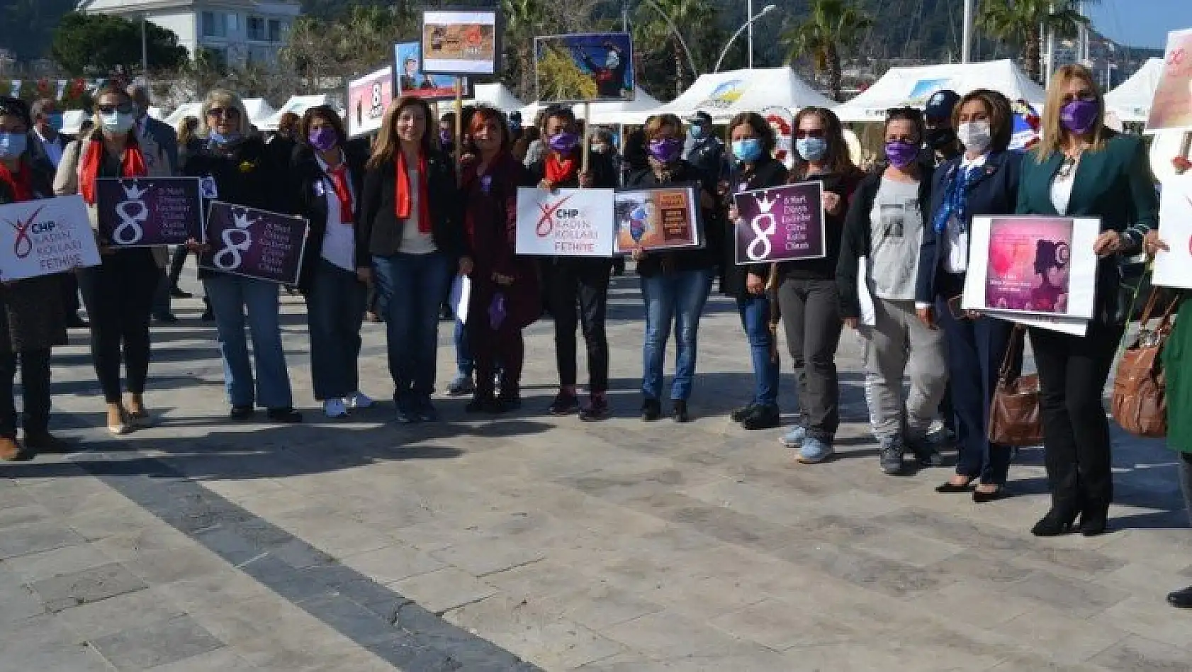 Kadınlar Günü Fethiye'de etkinliklerle kutlandı