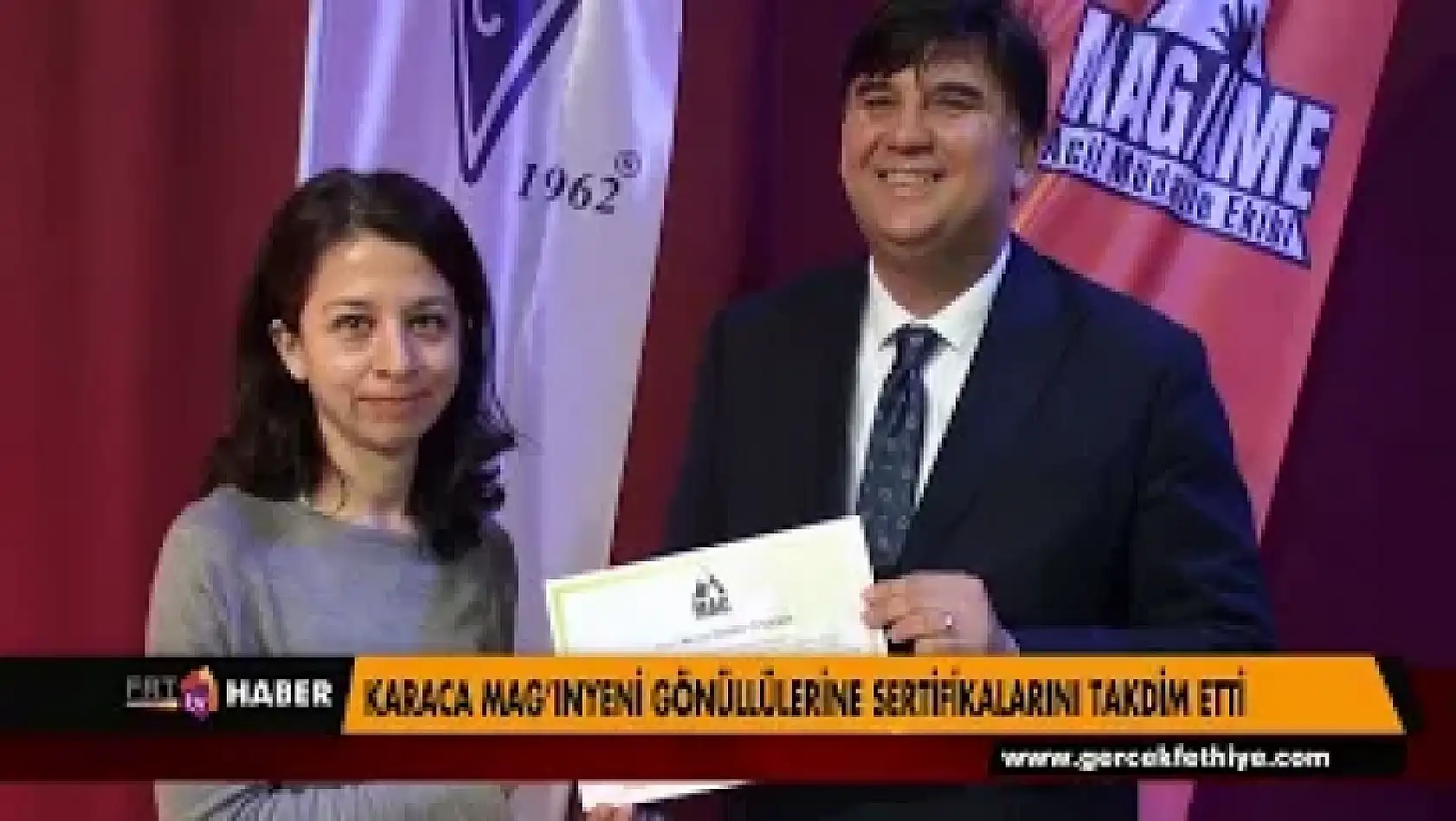 Karaca MAG'ınyeni gönüllülerine sertifikalarını takdim etti