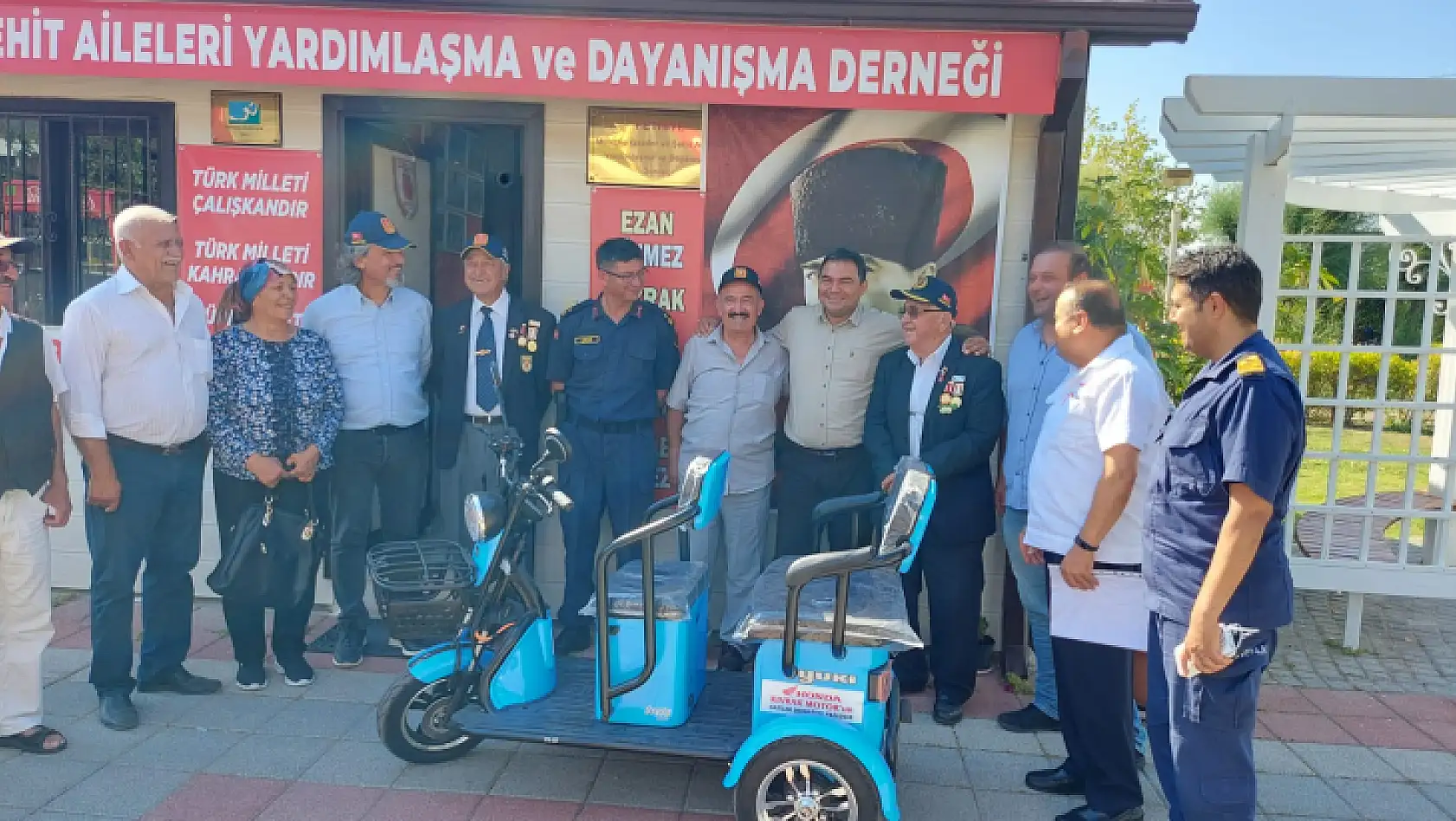 Kıvrak Motor'dan Gaziler Derneği'ne elektrikli motosiklet