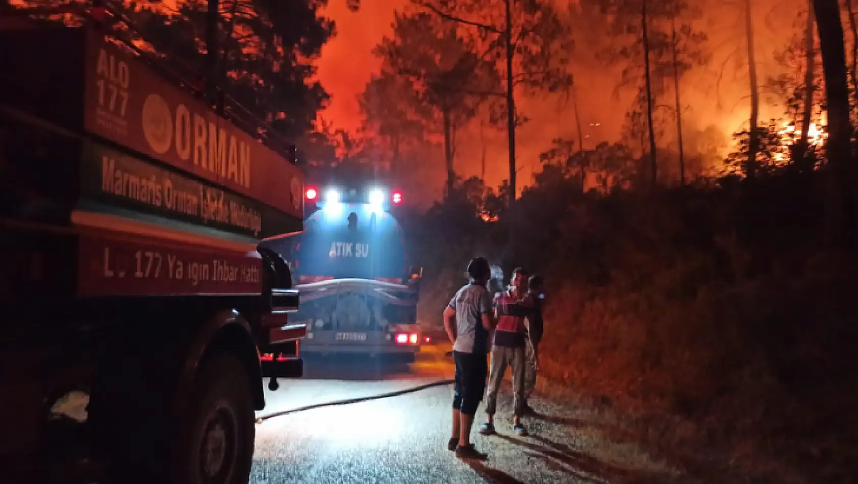 Marmaris'te yangın 2. gününde