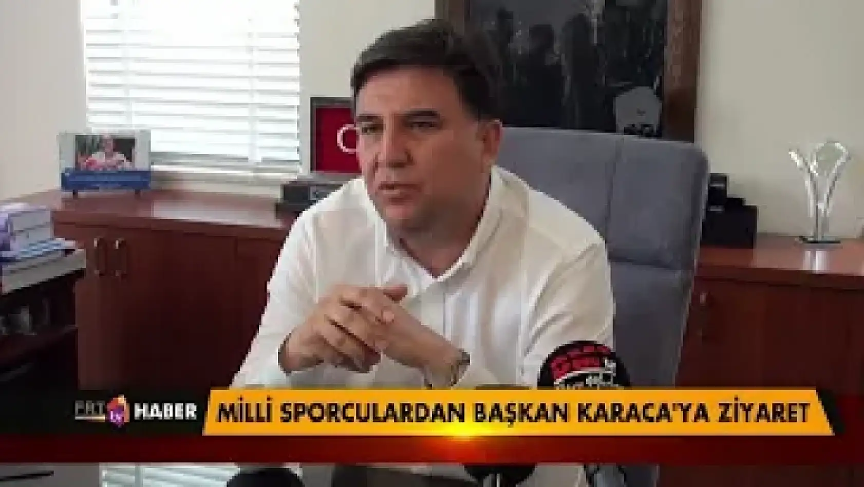 Milli Sporculardan Başkan Karaca'ya ziyaret