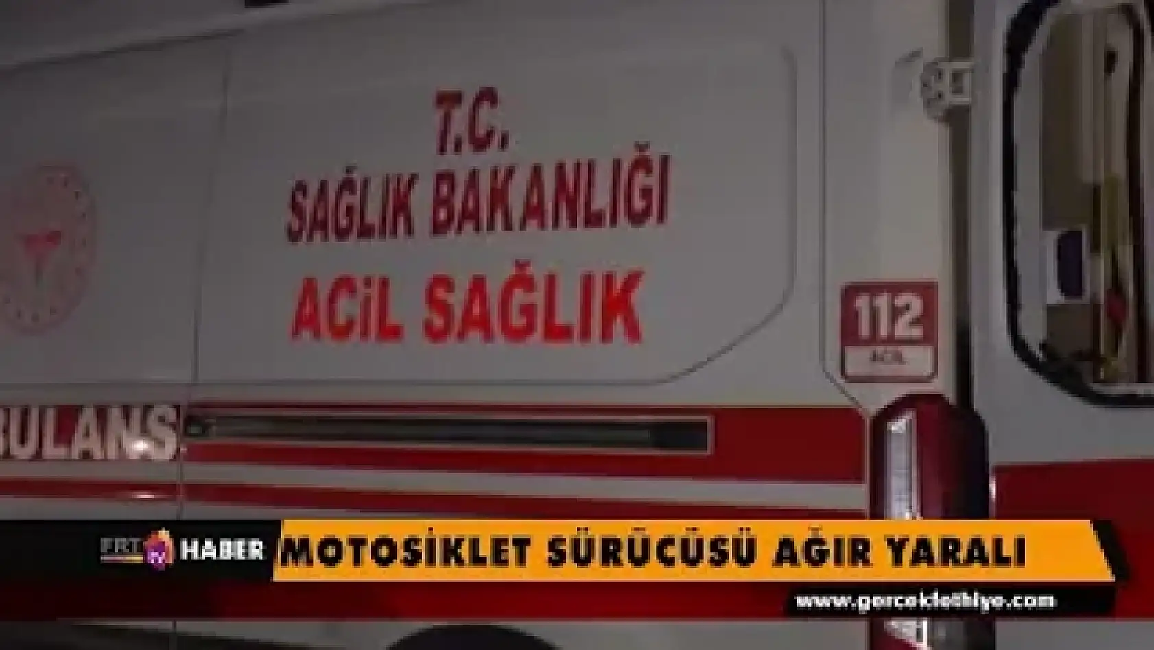 Motosiklet sürücüsü ağır yaralı