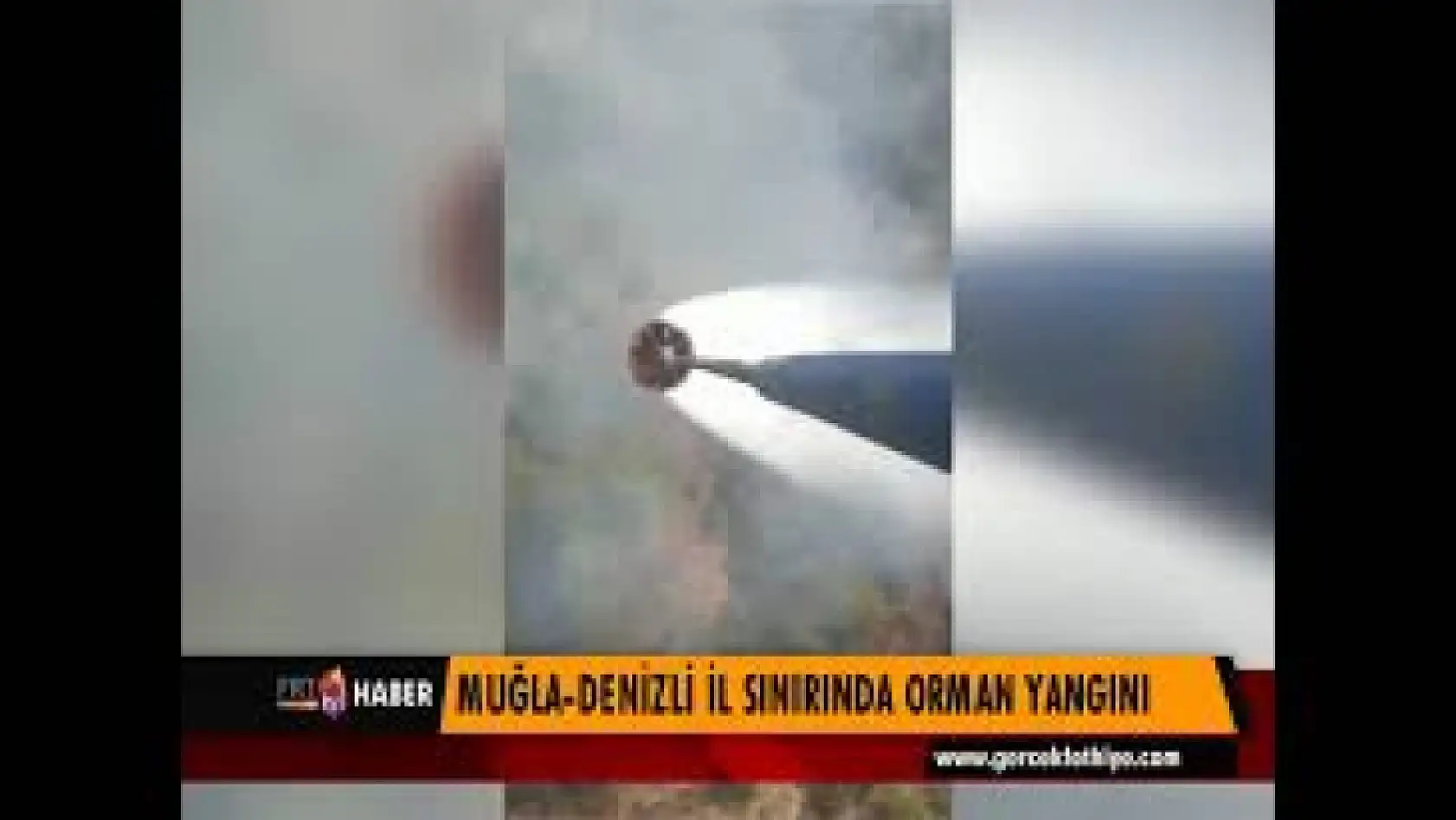 MUĞLA DENİZLİ İL SINIRINDA ORMAN YANGINI