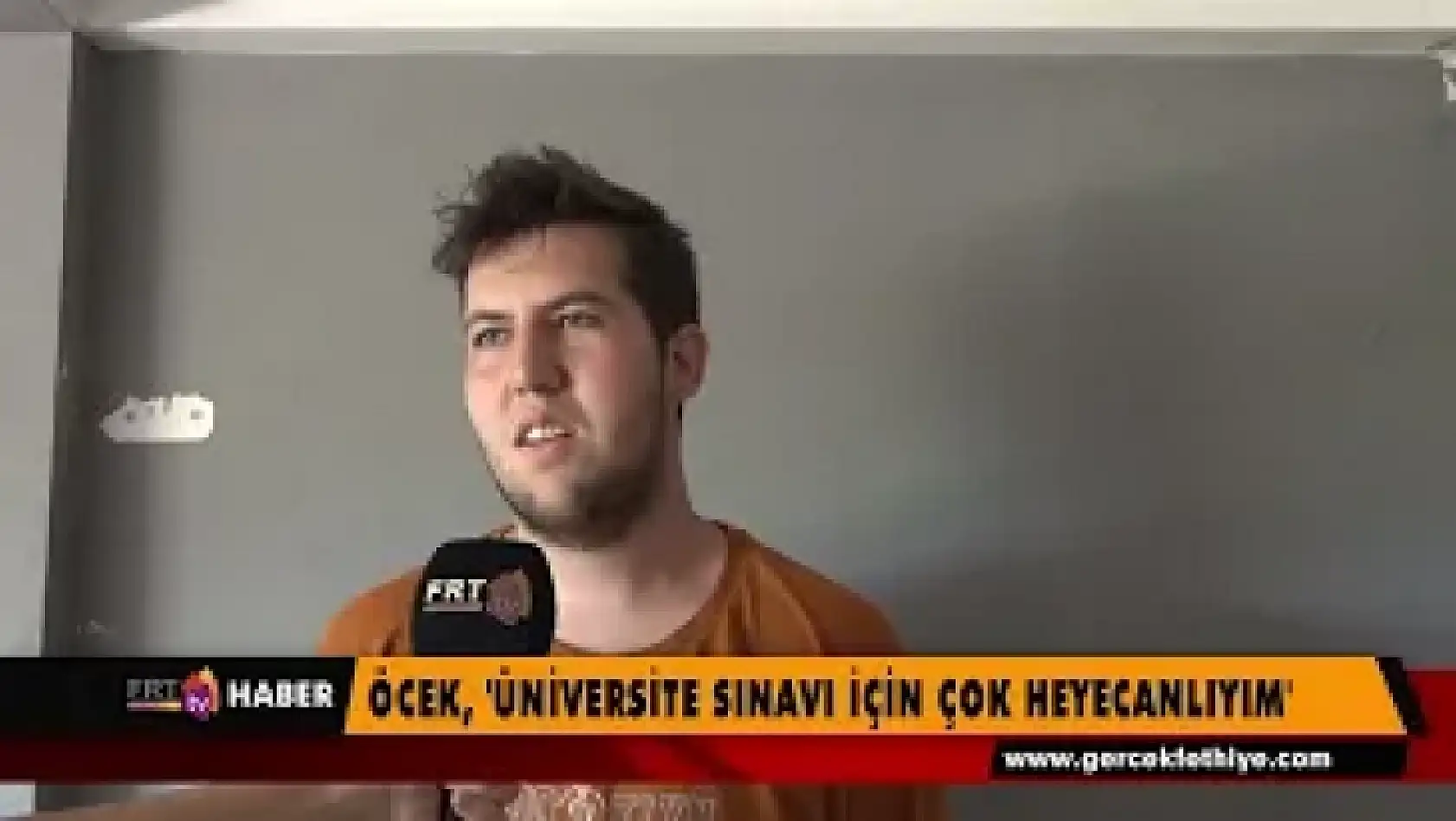 Öcek, 'Üniversite sınavı için çok heyecanlıyım'