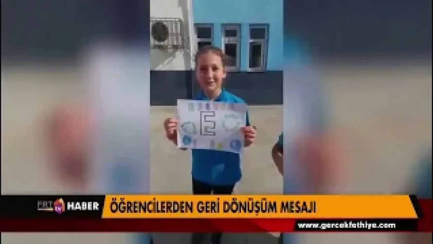 ÖĞRENCİLERDEN GERİ DÖNÜŞÜM MESAJI