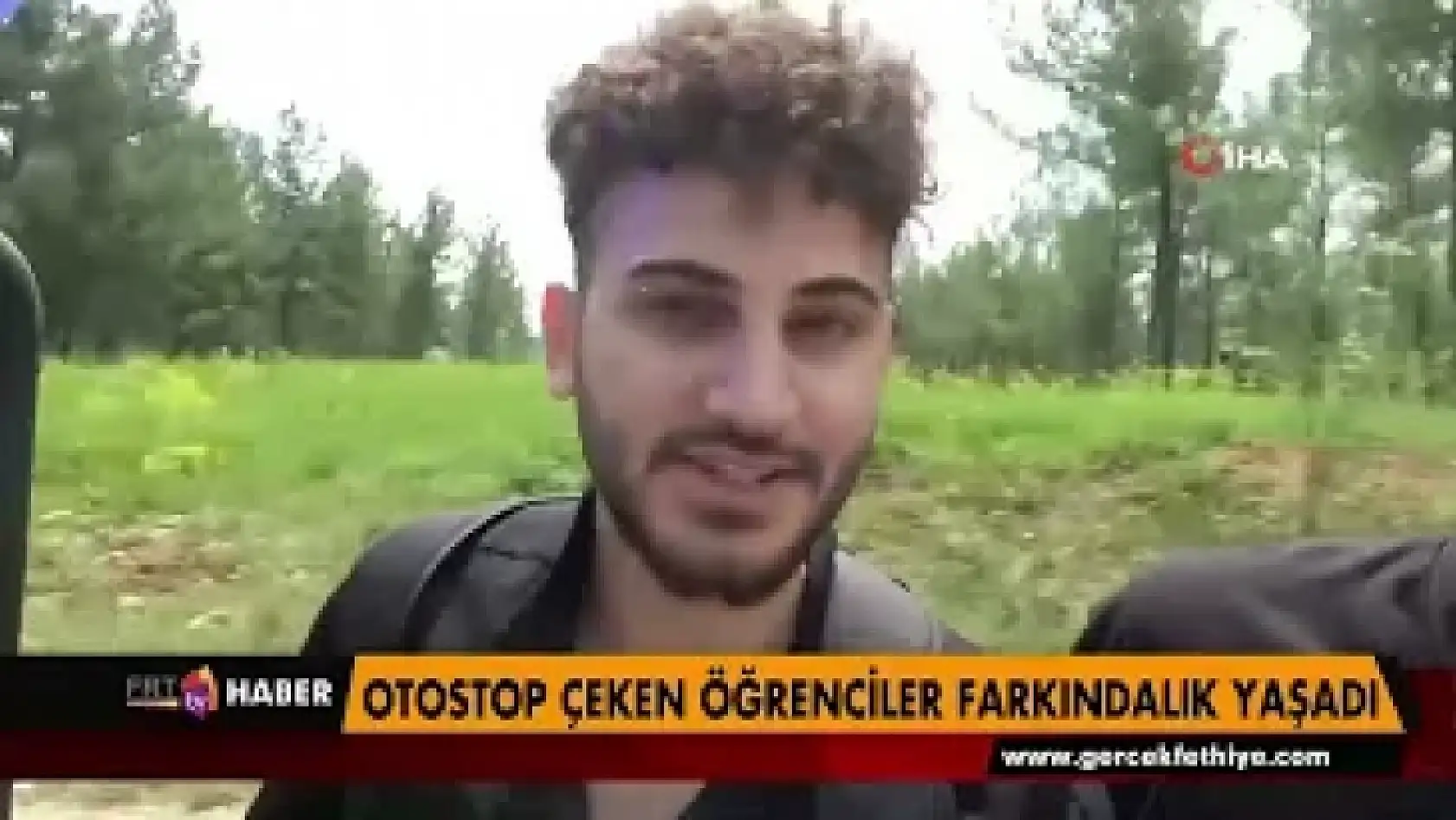 Otostop çeken öğrenciler farkındalık yaşadı