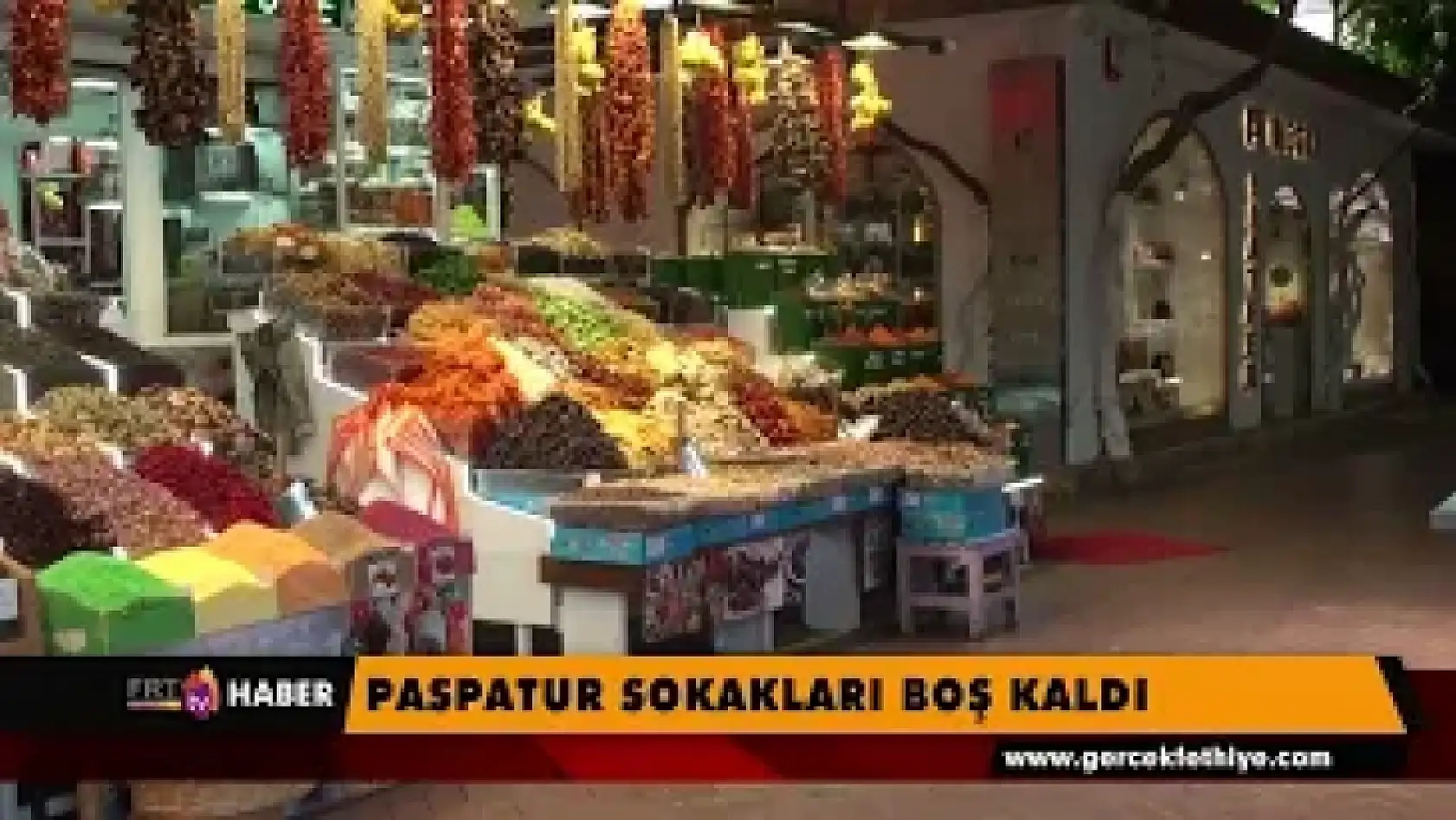 Paspatur sokakları boş kaldı