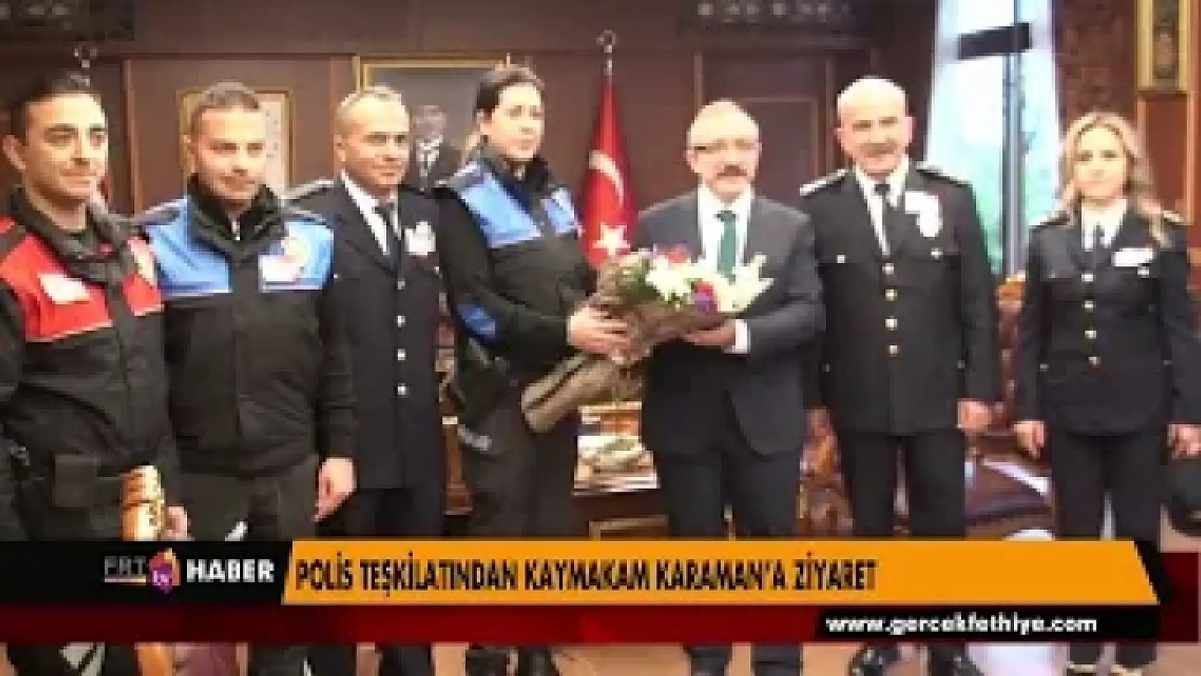 Polis teşkilatından kaymakam Karaman'a ziyaret