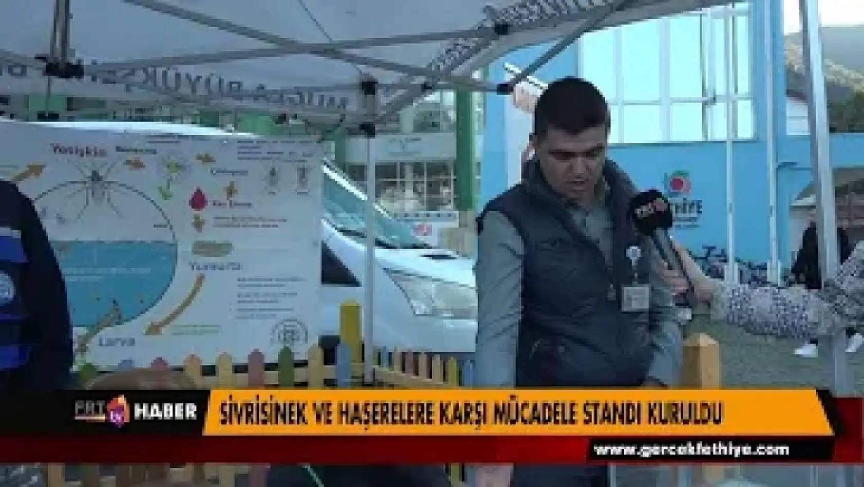 SİVRİSİNEK VE HAŞERELERE KARŞI MÜCADELE STANDI KURULDU