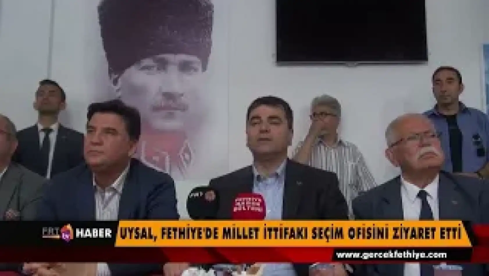 Uysal Fethiye'de Millet İttifakı seçim ofisini ziyaret etti