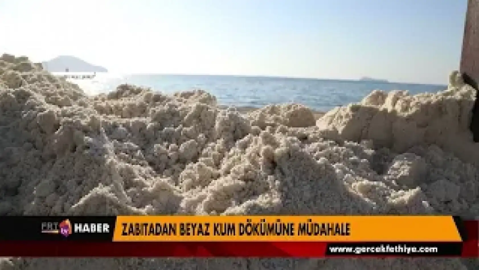 ZABITADAN BEYAZ KUM DÖKÜMÜNE MÜDAHALE