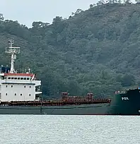 Barbados bayraklı yük gemisi 'Fox' Fethiye Körfezi'ne demirledi