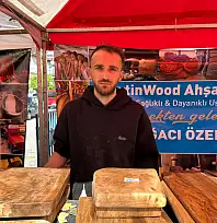 Fethiye'de 1. Hamsi Festivali'nde El Emeği Ahşap Ürünlere Yoğun İlgi