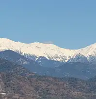 Fethiye'nin Çal Dağı zirvesi beyaza büründü