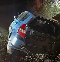 Katrancı Kavşağı'nda Kaygan Yol Kazaya Neden Oldu