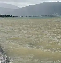 Sağanak Yağış Sonrası Fethiye'de Deniz Taştı