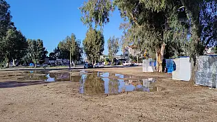 Fethiye Çalış'ta düzensiz karavan parkına zabıta müdahalesi sürüyor